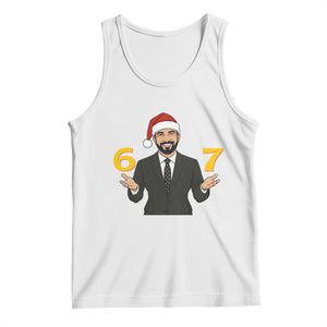 67 Six Seven Zohran Mamdani Christmas Tank Top TS14 White Print Your Wear