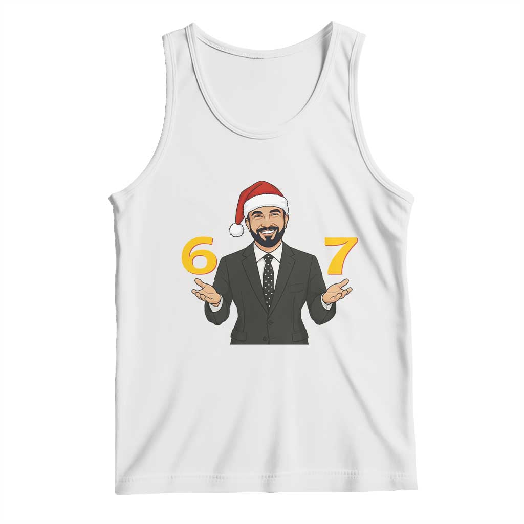 67 Six Seven Zohran Mamdani Christmas Tank Top TS14 White Print Your Wear
