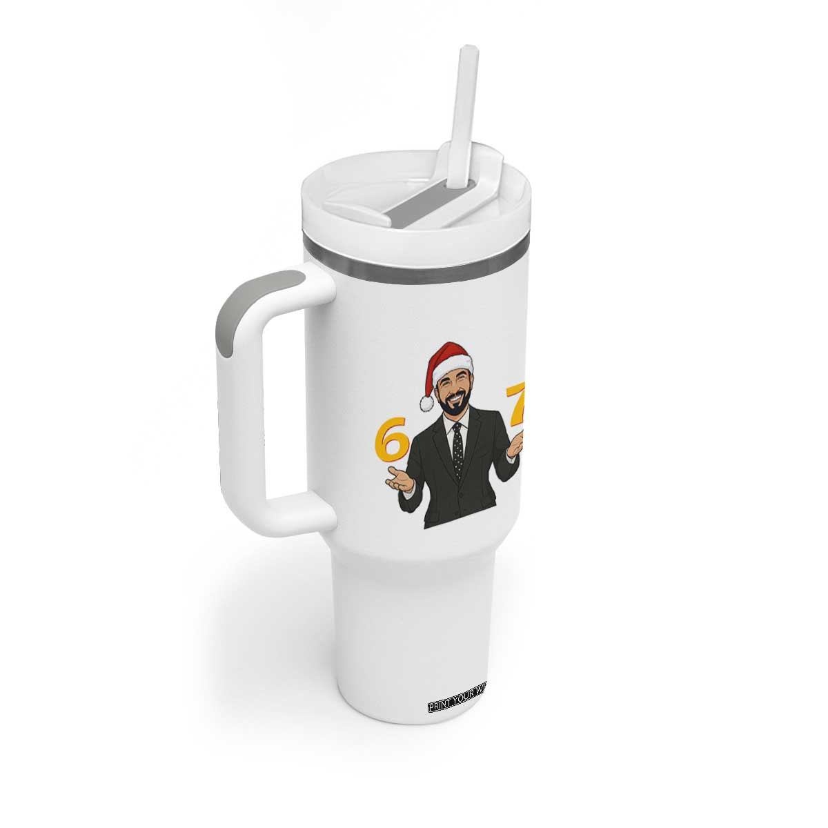 67 Six Seven Zohran Mamdani Christmas Tumbler With Handle TS14 Print Your Wear