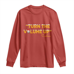 Turn The Volume Up Long Sleeve Shirt Zohran Mamdani Christmas TS14 Red Print Your Wear