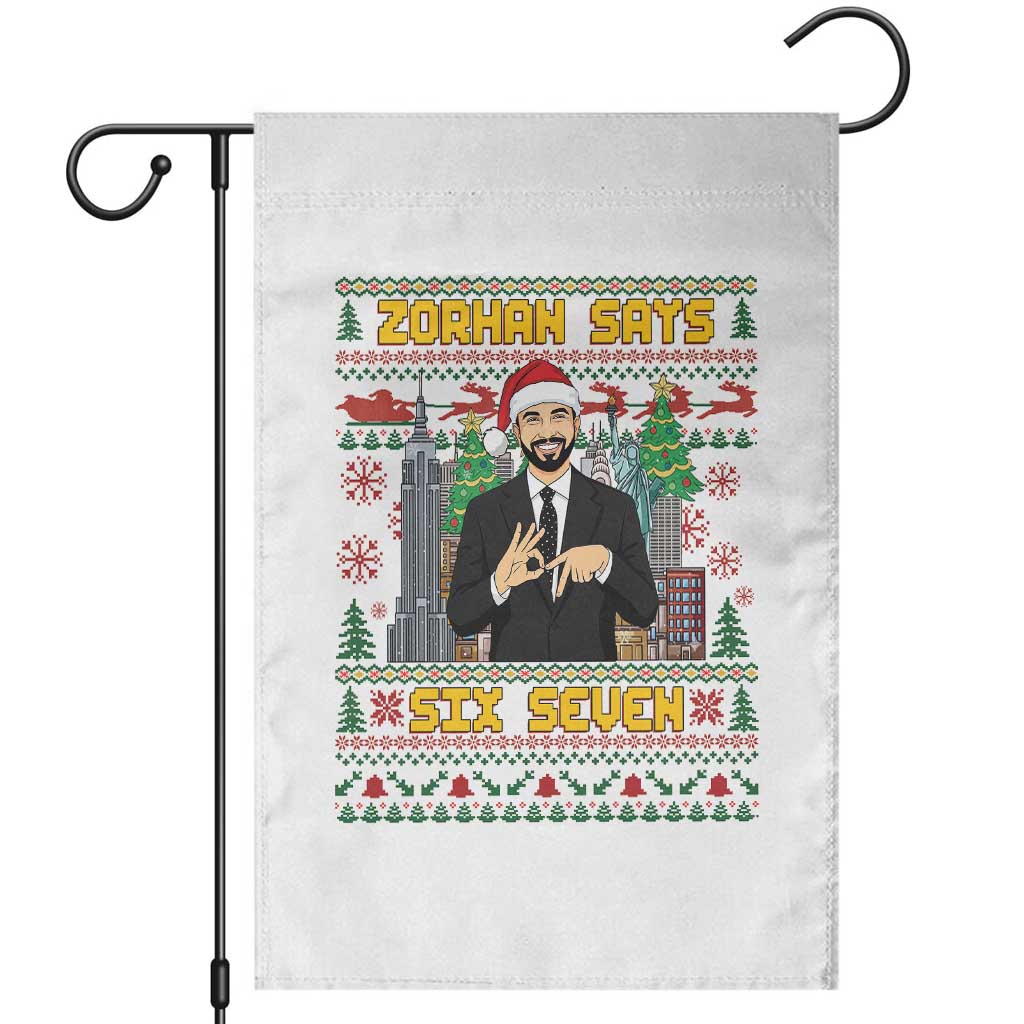 67 Six Seven Zohran Mamdani Christmas Garden Flag Progressive Democrats TS14 White Print Your Wear