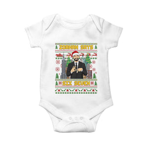 67 Six Seven Zohran Mamdani Christmas Baby Onesie Progressive Democrats TS14 White Print Your Wear
