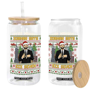 67 Six Seven Zohran Mamdani Christmas Glass Can Progressive Democrats TS14 Print Your Wear