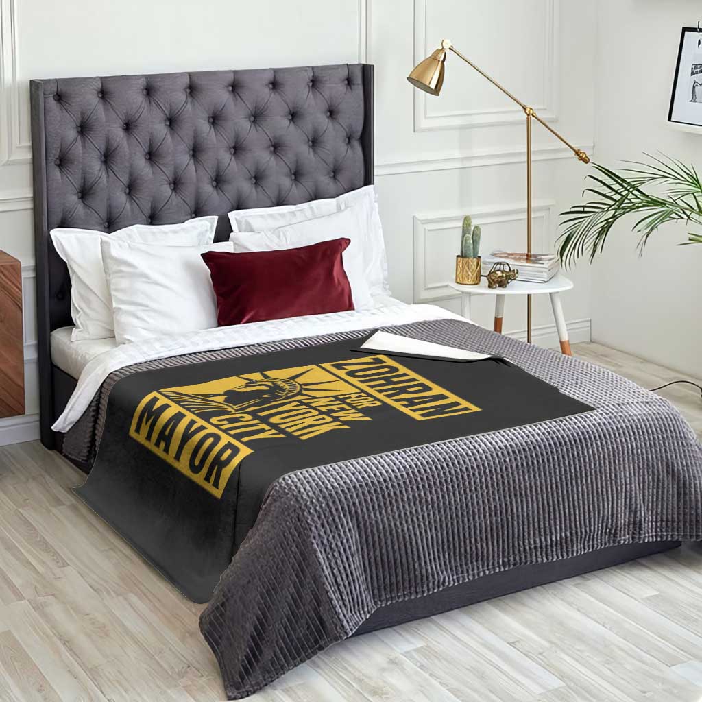 Zohran Mamdani NYC Mayor Throw Blanket Funny Cool Trendy Progressive TS14 Print Your Wear