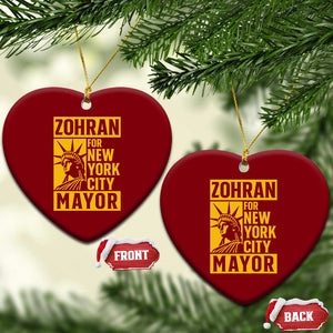 Zohran Mamdani NYC Mayor Ceramic Ornament Funny Cool Trendy Progressive TS14 Print Your Wear