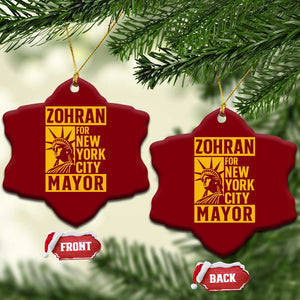 Zohran Mamdani NYC Mayor Ceramic Ornament Funny Cool Trendy Progressive TS14 Print Your Wear
