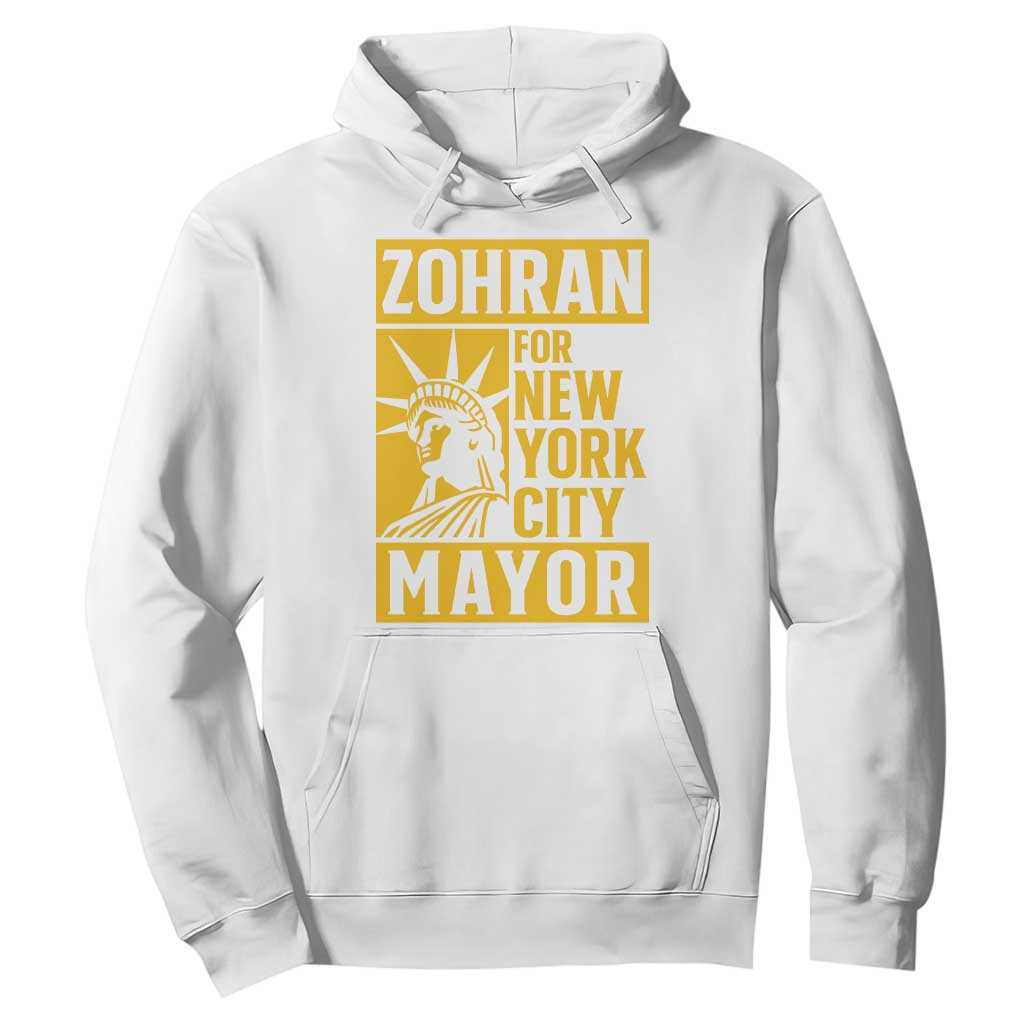 Zohran Mamdani NYC Mayor Hoodie Funny Cool Trendy Progressive TS14 White Print Your Wear