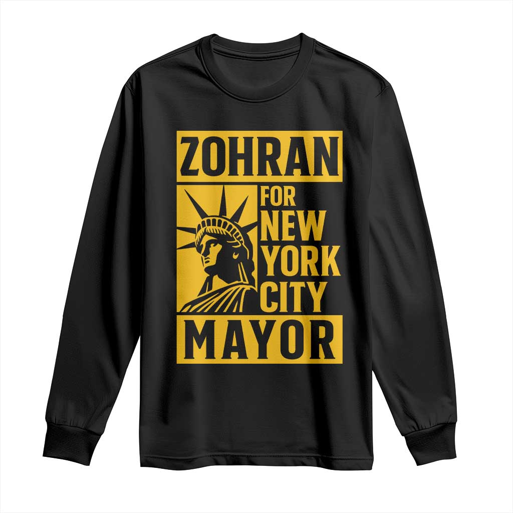 Zohran Mamdani NYC Mayor Long Sleeve Shirt Funny Cool Trendy Progressive TS14 Black Print Your Wear