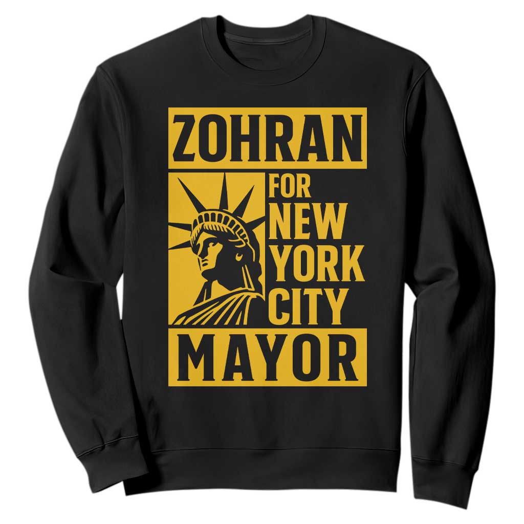 Zohran Mamdani NYC Mayor Sweatshirt Funny Cool Trendy Progressive TS14 Black Print Your Wear