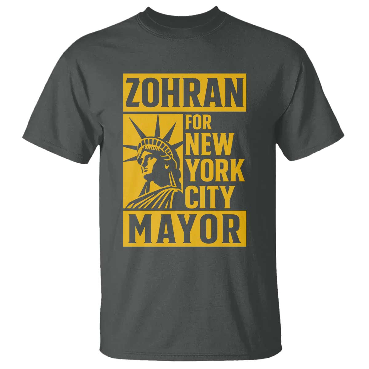 Zohran Mamdani NYC Mayor T Shirt Funny Cool Trendy Progressive TS14 Dark Heather Print Your Wear