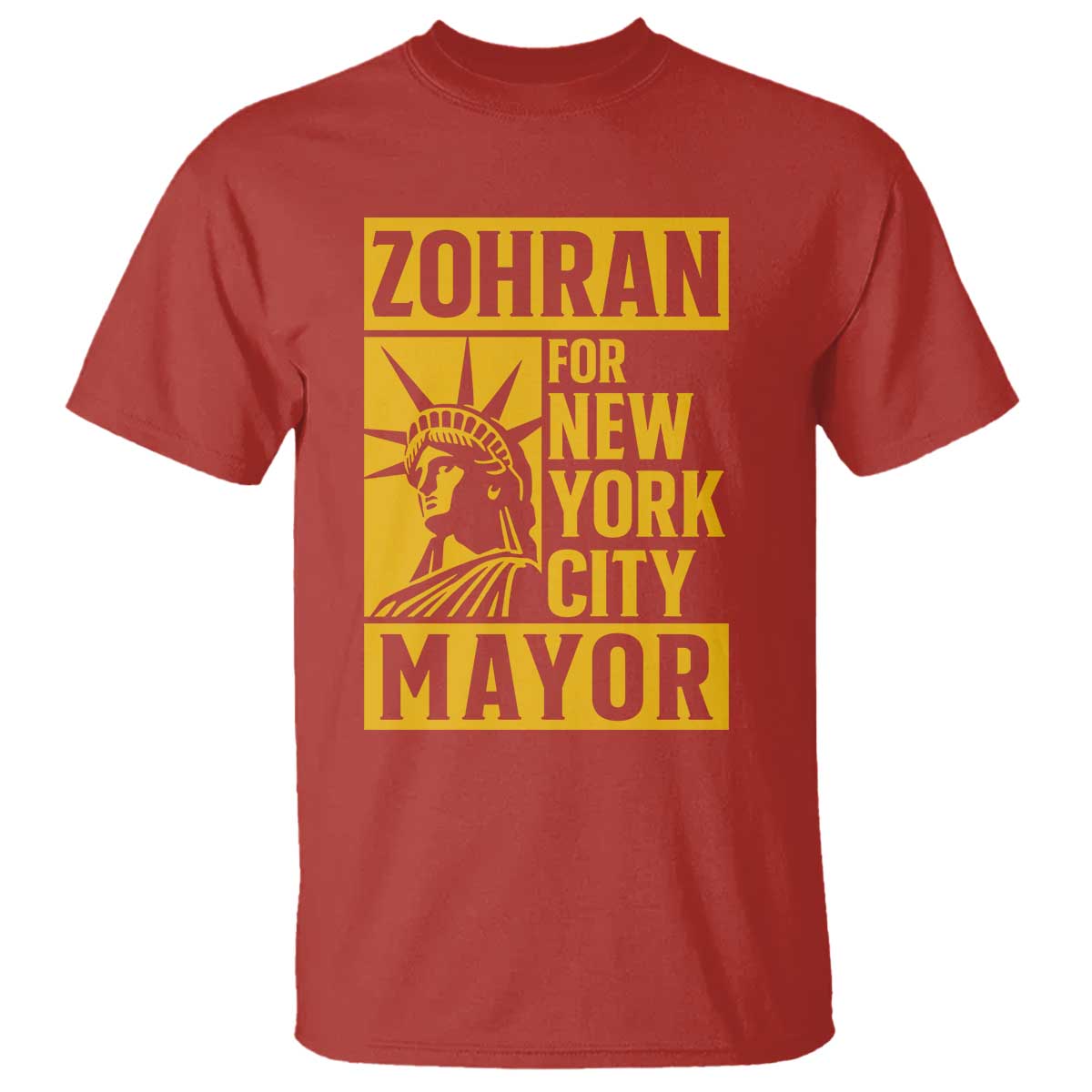 Zohran Mamdani NYC Mayor T Shirt Funny Cool Trendy Progressive TS14 Red Print Your Wear