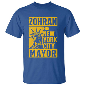 Zohran Mamdani NYC Mayor T Shirt Funny Cool Trendy Progressive TS14 Royal Blue Print Your Wear