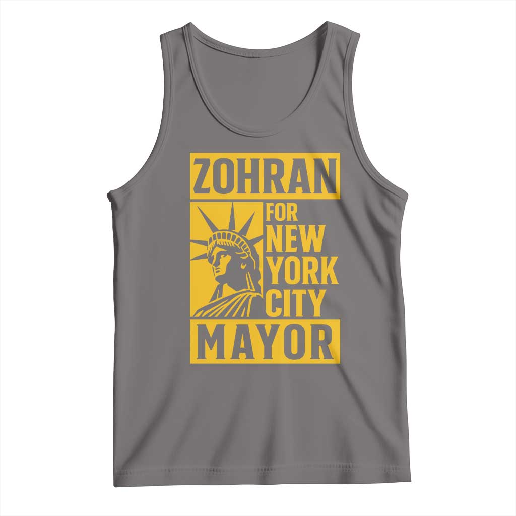 Zohran Mamdani NYC Mayor Tank Top Funny Cool Trendy Progressive TS14 Deep Heather Print Your Wear