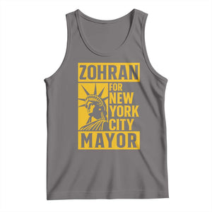 Zohran Mamdani NYC Mayor Tank Top Funny Cool Trendy Progressive TS14 Deep Heather Print Your Wear