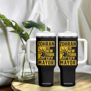 Zohran Mamdani NYC Mayor Tumbler With Handle Funny Cool Trendy Progressive TS14 Print Your Wear