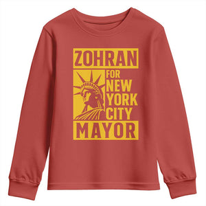 Zohran Mamdani NYC Mayor Youth Sweatshirt Funny Cool Trendy Progressive TS14 Red Print Your Wear