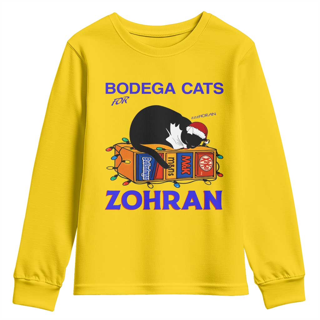 Bodega Cats of New York Youth Sweatshirt Funny Cat NYC Christmas TS14 Daisy Print Your Wear