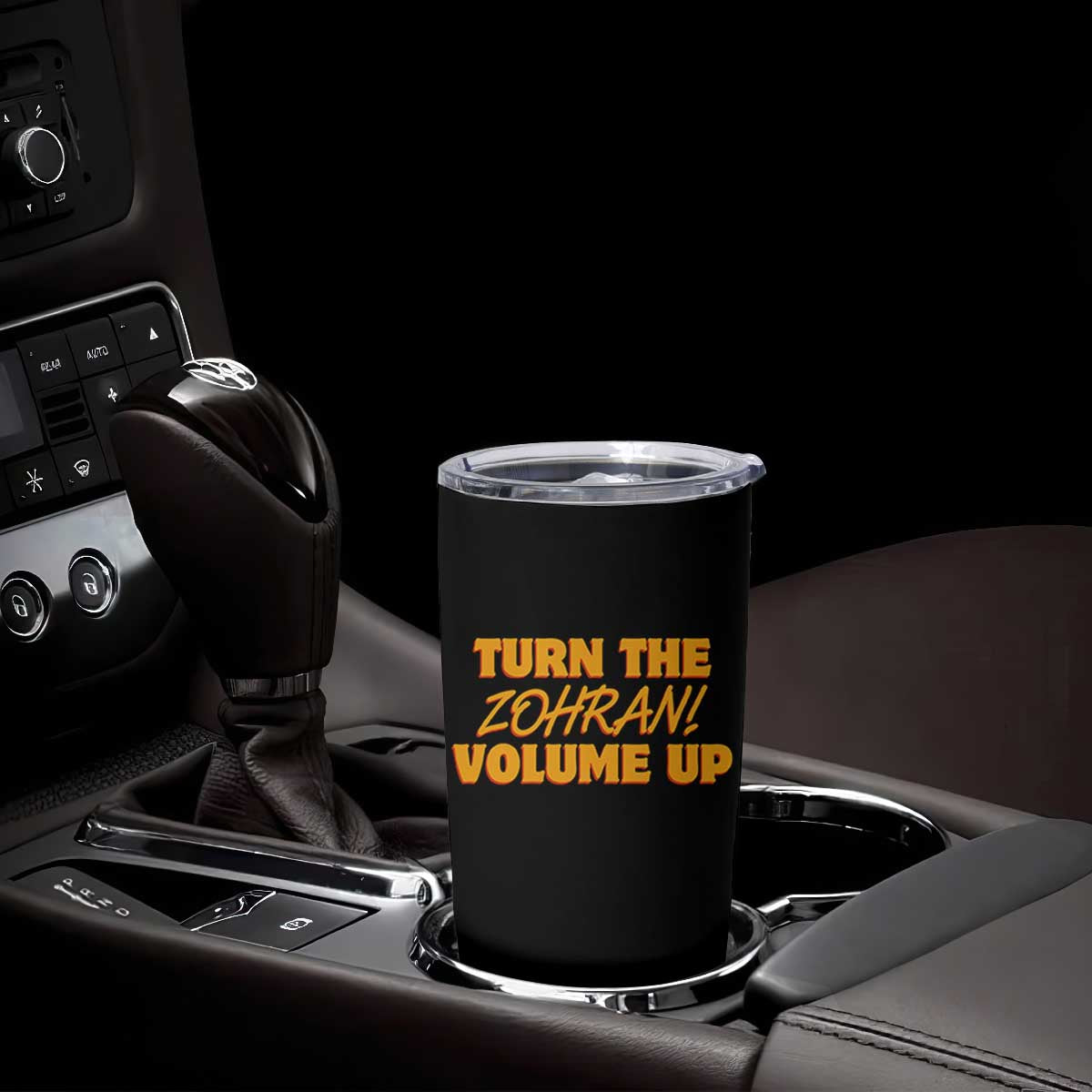 Turn The Volume Up Tumbler Cup Zohran Mamdani TS14 Print Your Wear