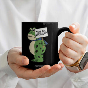 Turn The Volume Up Coffee Mug Resist Frog Portland Protest TS14 Print Your Wear