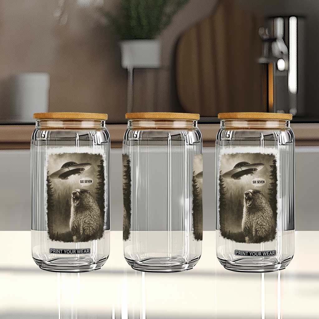 Funny Six Seven Glass Can Screaming Groundhog UFO Meme TS14 Print Your Wear