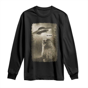 Funny Six Seven Long Sleeve Shirt Screaming Groundhog UFO Meme TS14 Black Print Your Wear