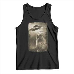 Funny Six Seven Tank Top Screaming Groundhog UFO Meme TS14 Black Print Your Wear