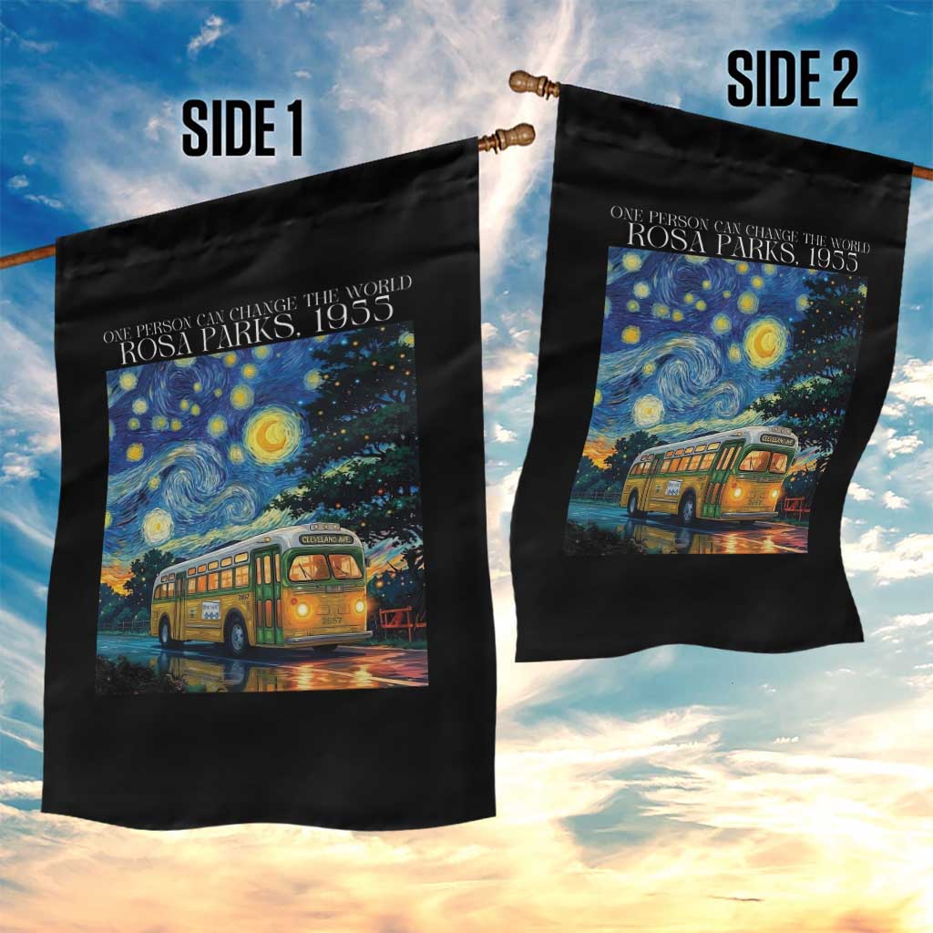 Rosa Parks Garden Flag Starry Night Van Gogh Black History African TS14 Print Your Wear