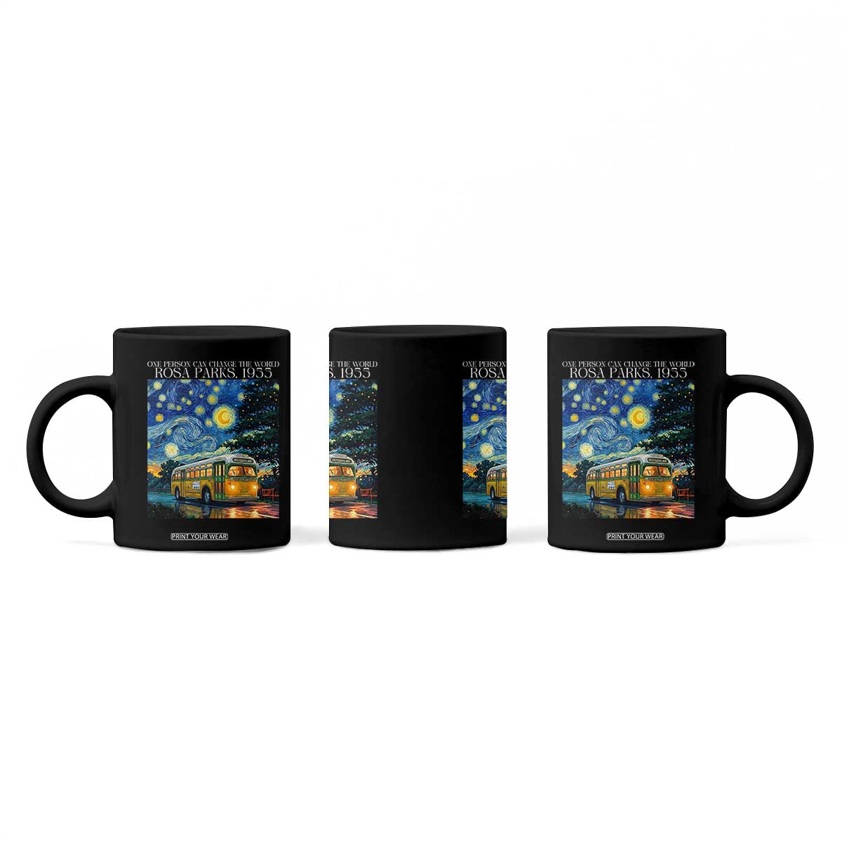 Rosa Parks Coffee Mug Starry Night Van Gogh Black History African TS14 Print Your Wear