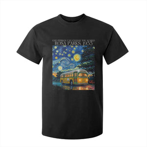Rosa Parks T Shirt For Kid Starry Night Van Gogh Black History African TS14 Black Print Your Wear