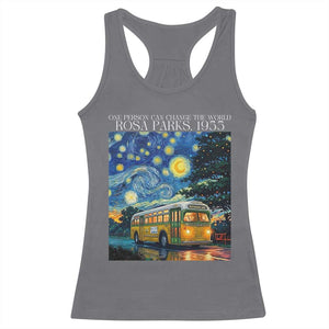 Rosa Parks Racerback Tank Top Starry Night Van Gogh Black History African TS14 Charcoal Print Your Wear