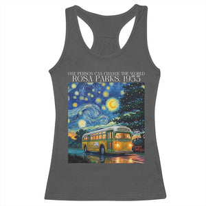 Rosa Parks Racerback Tank Top Starry Night Van Gogh Black History African TS14 Dark Heather Print Your Wear
