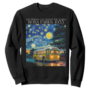 Rosa Parks Sweatshirt Starry Night Van Gogh Black History African TS14 Black Print Your Wear
