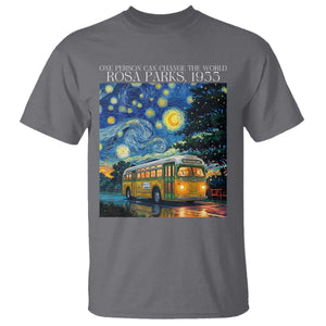 Rosa Parks T Shirt Starry Night Van Gogh Black History African TS14 Charcoal Print Your Wear