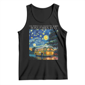 Rosa Parks Tank Top Starry Night Van Gogh Black History African TS14 Black Print Your Wear