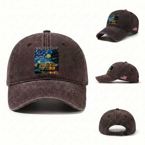 Rosa Parks Washed Cotton Baseball Cap Starry Night Van Gogh Black History African TS14 Washed Cap Universal Fit Dark Brown Print Your Wear