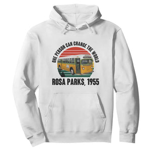 Rosa Parks Hoodie One Person Can Change The World TS14 White Print Your Wear