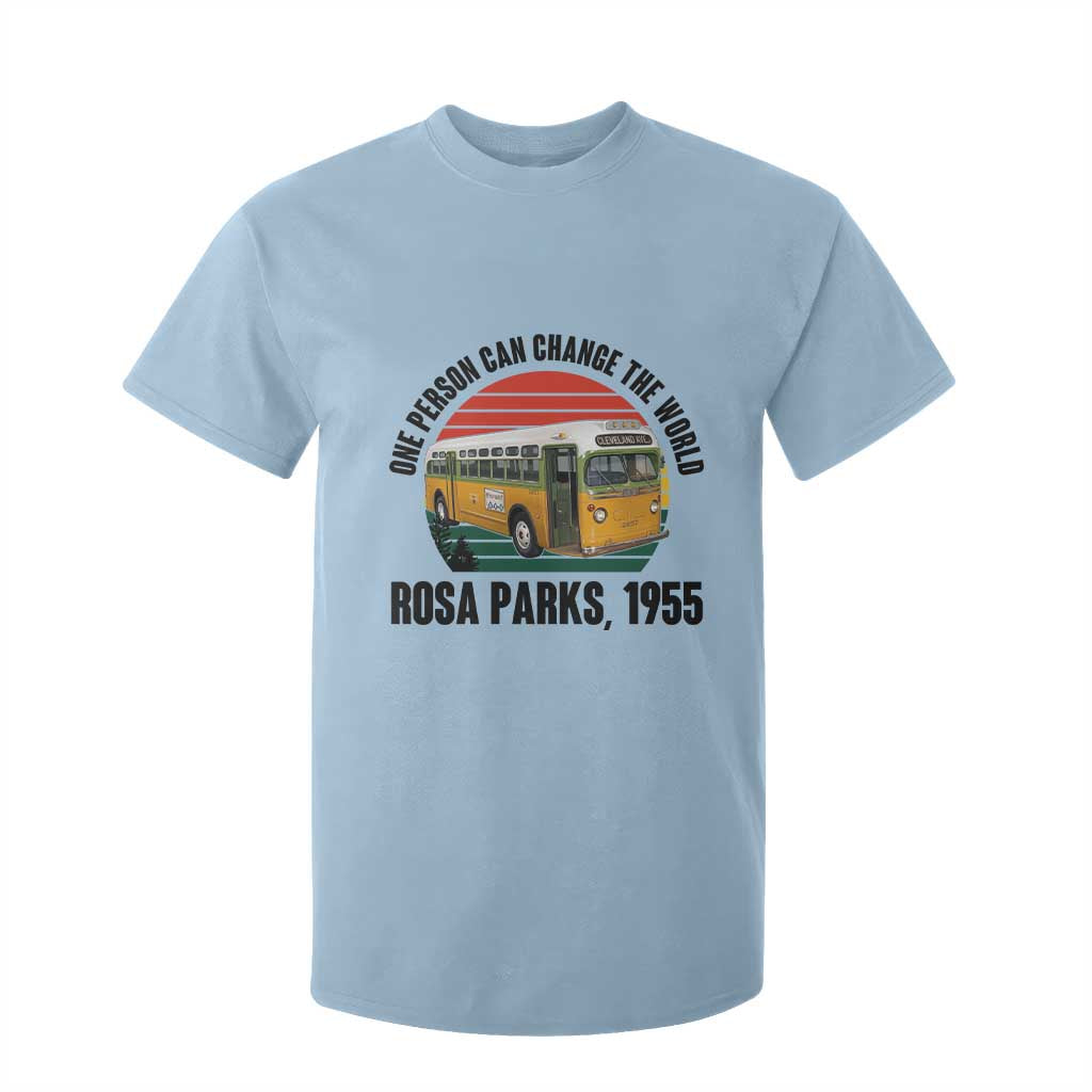 Rosa Parks T Shirt For Kid One Person Can Change The World TS14 Light Blue Print Your Wear