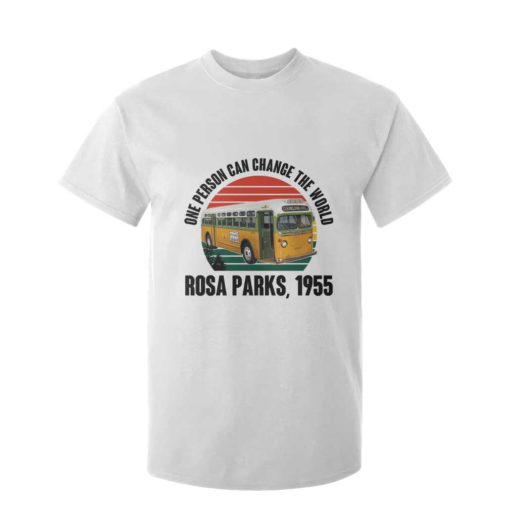 Rosa Parks T Shirt For Kid One Person Can Change The World TS14 White Print Your Wear