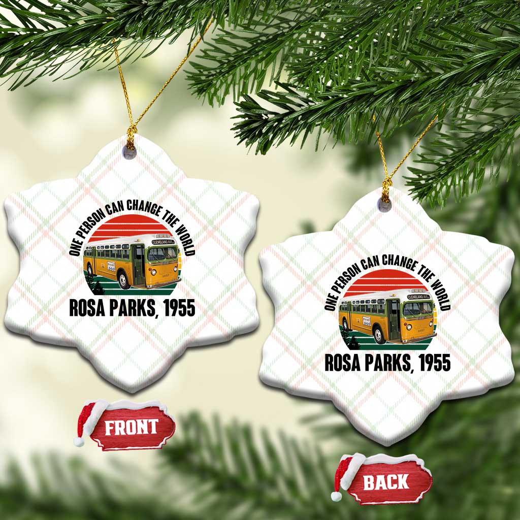 Rosa Parks Ceramic Ornament One Person Can Change The World TS14 Print Your Wear