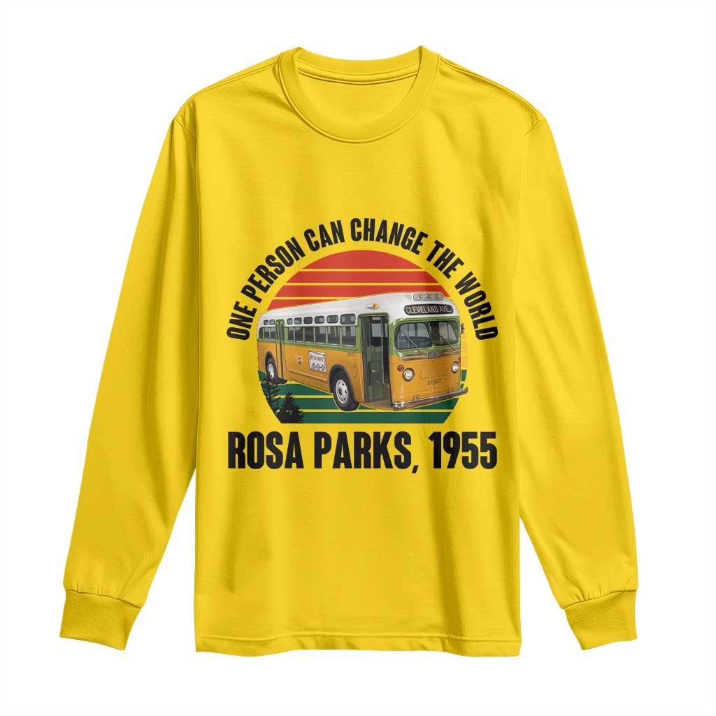 Rosa Parks Long Sleeve Shirt One Person Can Change The World TS14 Daisy Print Your Wear
