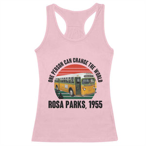 Rosa Parks Racerback Tank Top One Person Can Change The World TS14 Light Pink Print Your Wear
