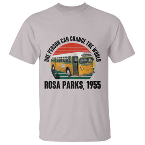 Rosa Parks T Shirt One Person Can Change The World TS14 Ice Gray Print Your Wear