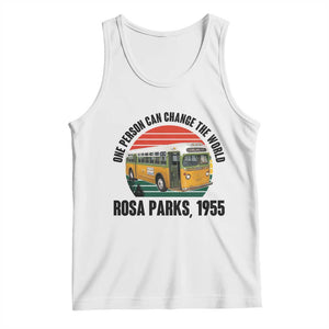 Rosa Parks Tank Top One Person Can Change The World TS14 White Print Your Wear