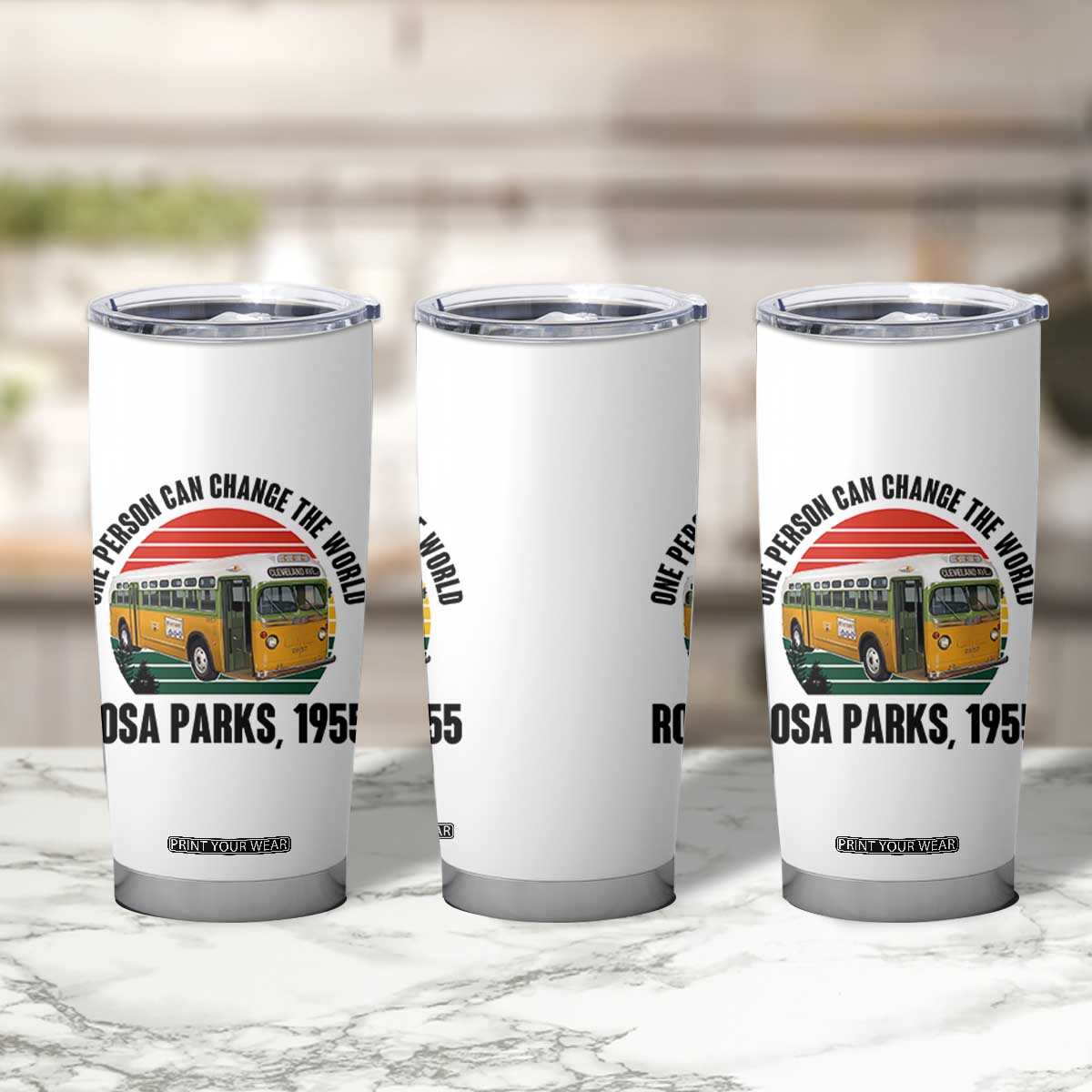 Rosa Parks Tumbler Cup One Person Can Change The World TS14 Print Your Wear