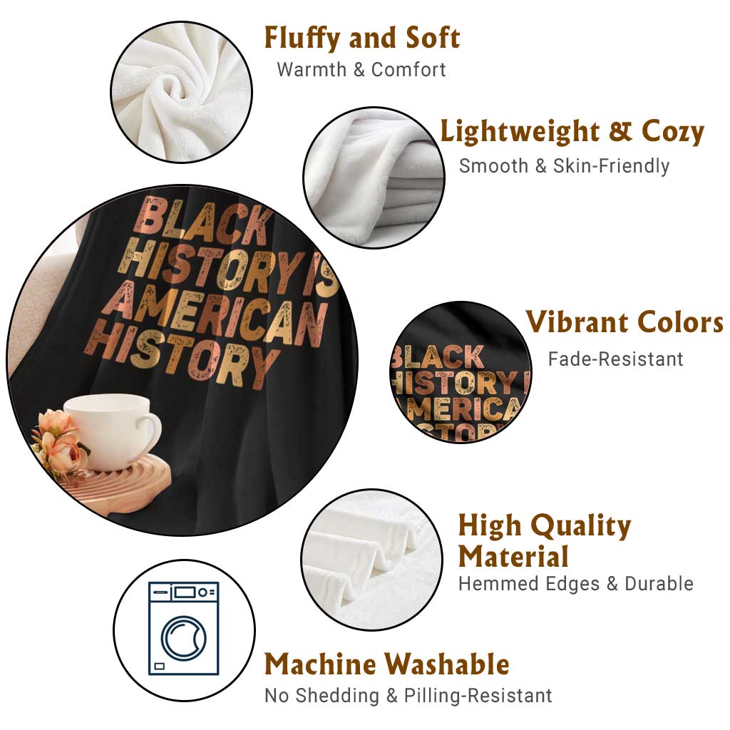 Black History Melanin African American Pride Throw Blanket TS14 Print Your Wear