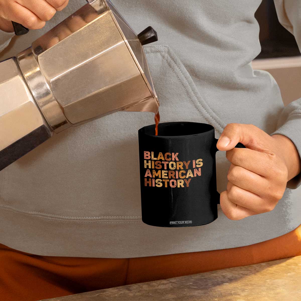 Black History Melanin African American Pride Coffee Mug TS14 Print Your Wear