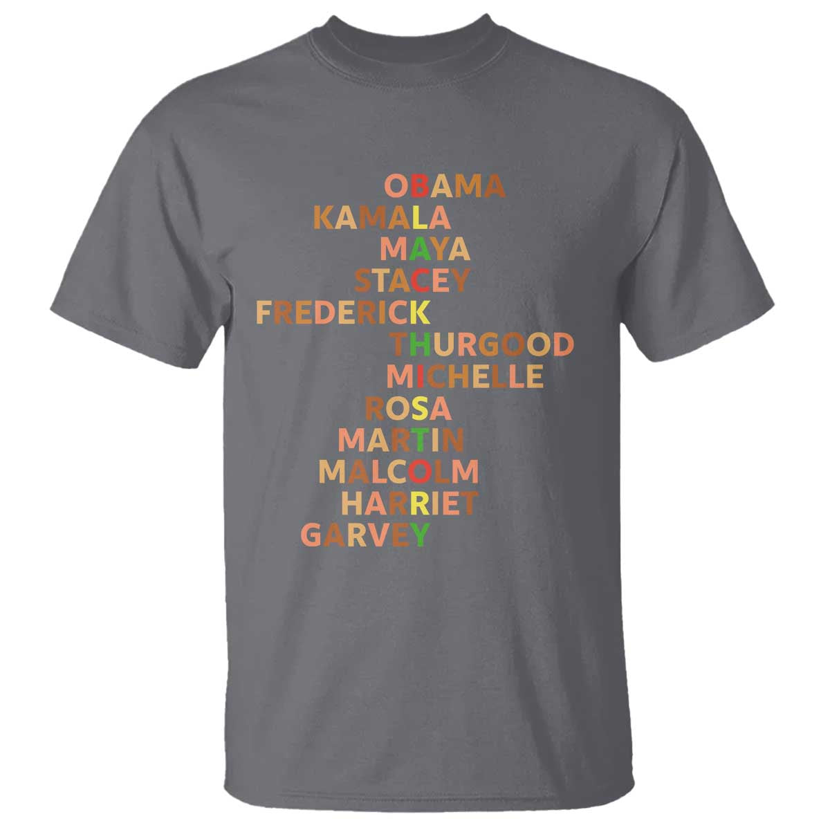 Black Leader History Melanin African American Pride T Shirt TS14 Charcoal Print Your Wear