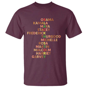 Black Leader History Melanin African American Pride T Shirt TS14 Maroon Print Your Wear