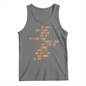 Black Leader History Melanin African American Pride Tank Top TS14 Black Heather Print Your Wear