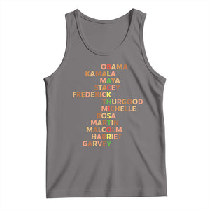 Black Leader History Melanin African American Pride Tank Top TS14 Deep Heather Print Your Wear